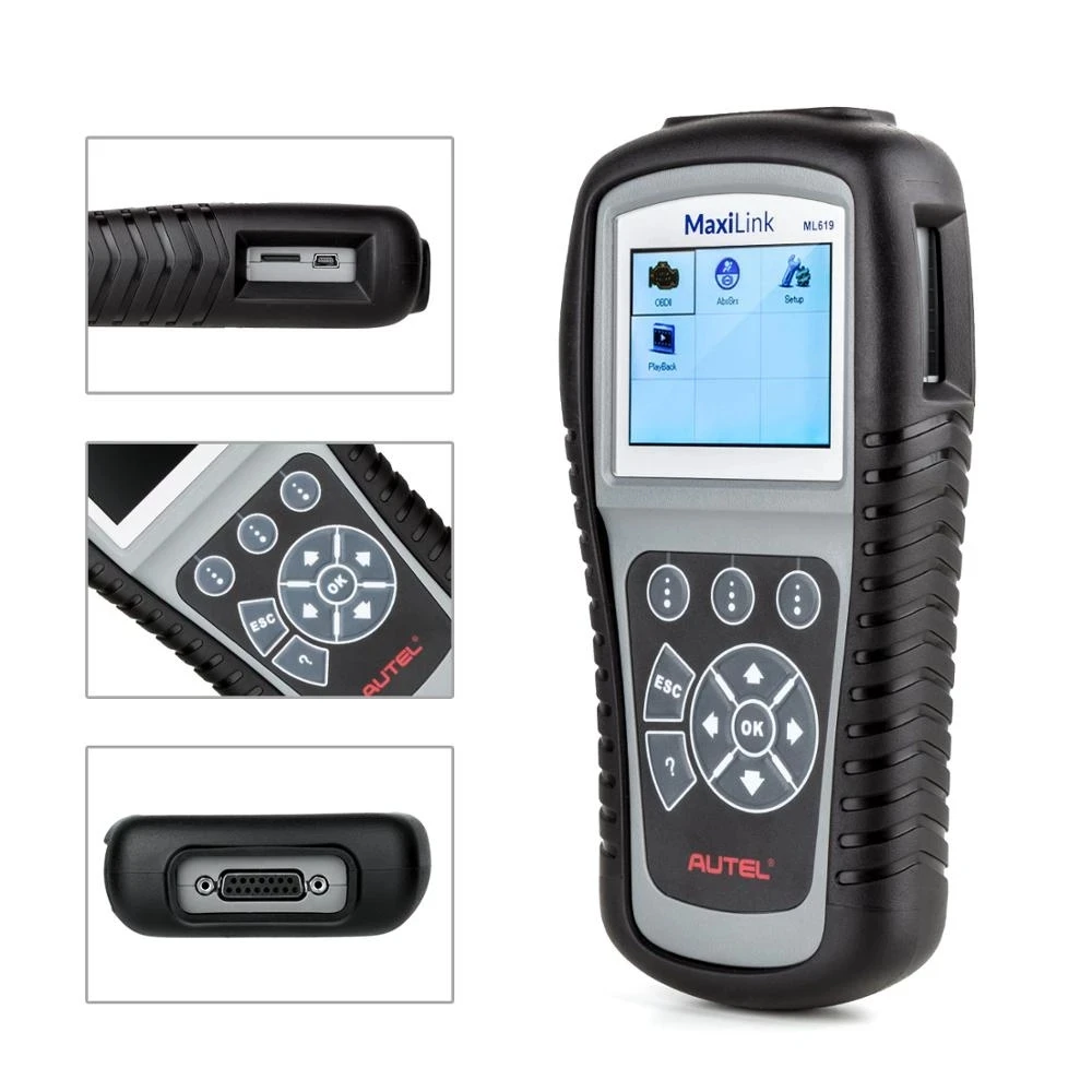 Autel – Maxilink Ml619 ABS/SRS + CAN, outil de Diagnostic automobile, lecteur de Code, scanner automatique, OBDII, fonction complète