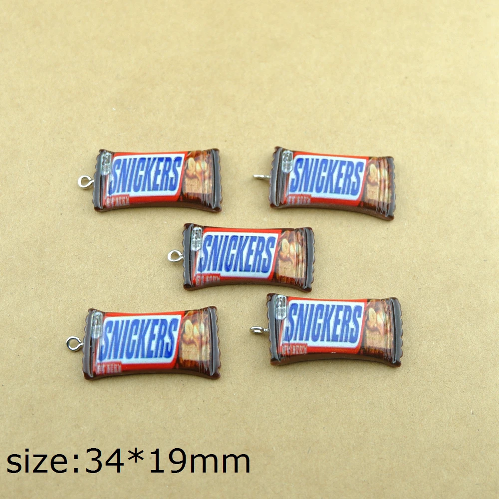 

Chocolate Candy Charms Resin Flat Back Cabochon Bracelets Necklace Earrings Making Accessories DIY Jewelry Pendants