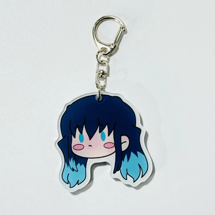 Tanjirou Nezuko Zenitsu Inosuke Giyuu Shinobu Kyoujurou Uzui Tengen Acrylic Keychain Peripheral Products Juguetes Bag Pendant