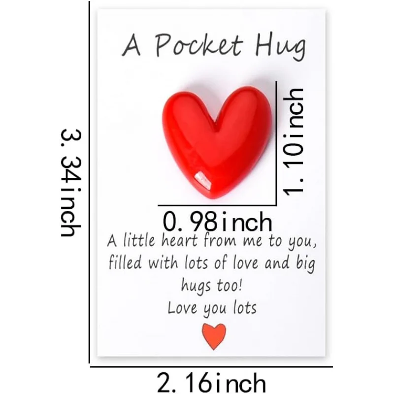 Pocket Hug Heart Gift for Mom Grandma Aunt Birthday Mothers Day Gifts for Wife Anniversary Wedding Gift for Girlfriend