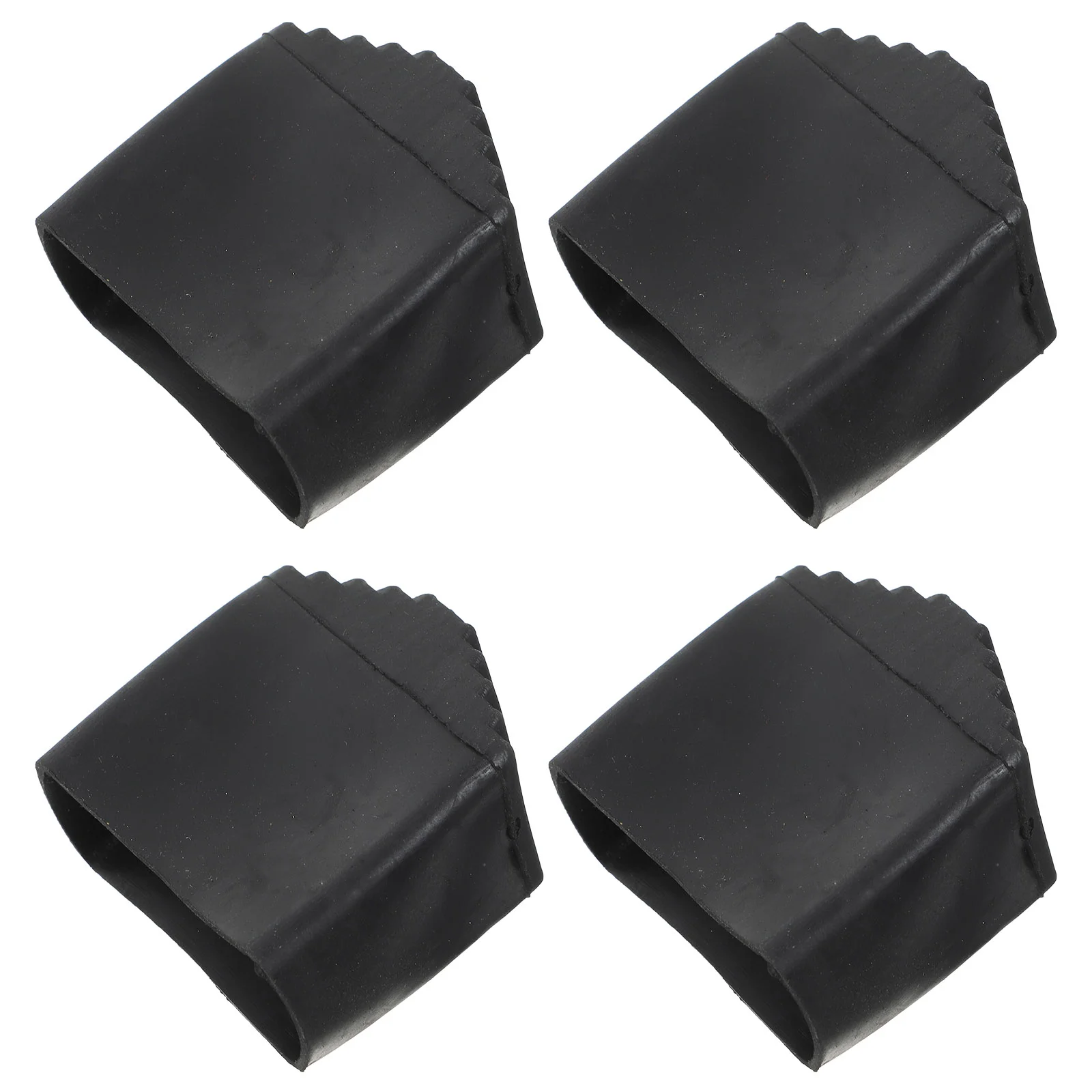 

4 Pcs Ladder Feet Trailer Household Protector Frame Anti-skid Cover Foot Pad Rubber Protective Supply
