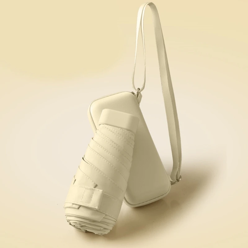 Funda paraguas compacta cómoda y duradera lluvia y del con estuche transporte