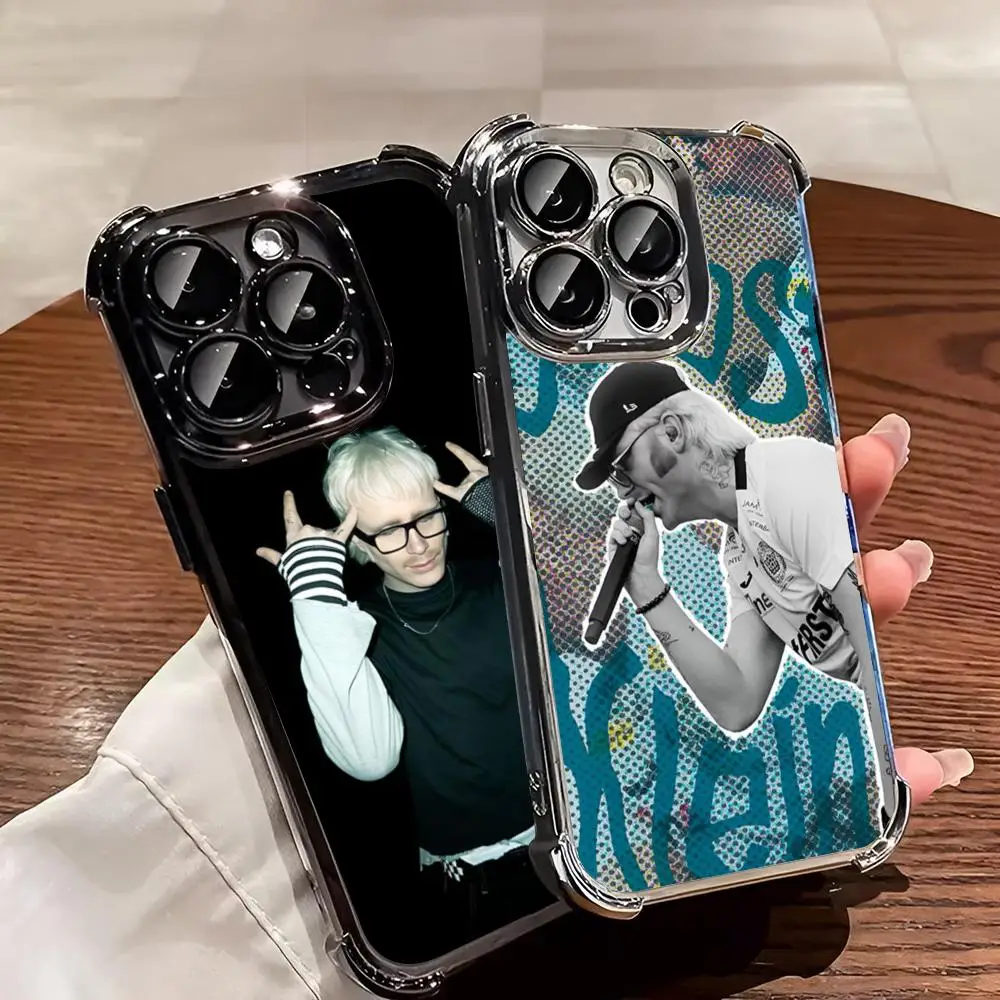 Joost Klein Rapper Singer Fryslan Phone Case for iphone 16 15 Pro 14 13 Mini 11 12 Xs Max Xr X 7 Plus Electroplating corners Cov