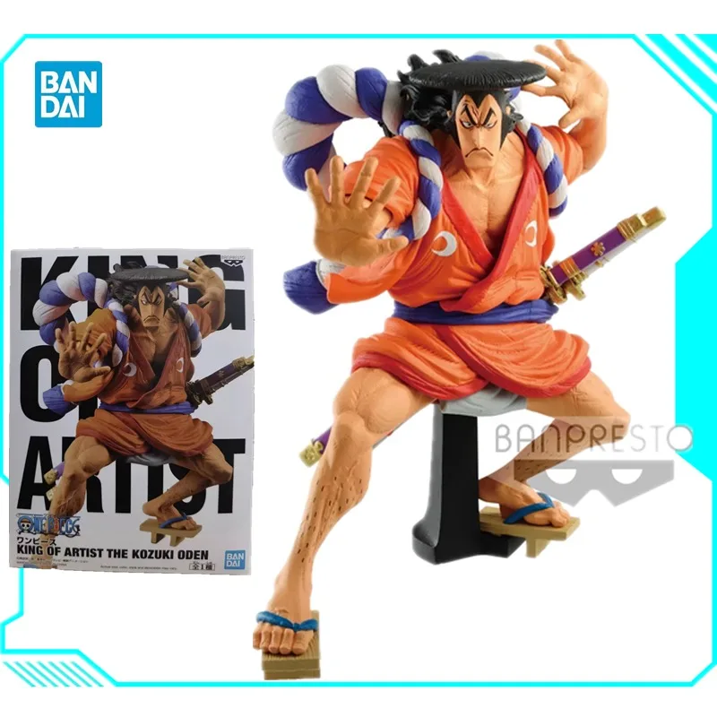 

Bandai Original Banpresto One Piece Kozuki Oden The King Of Artist Wanno Country Anime Action Figures Model Ornament Toy