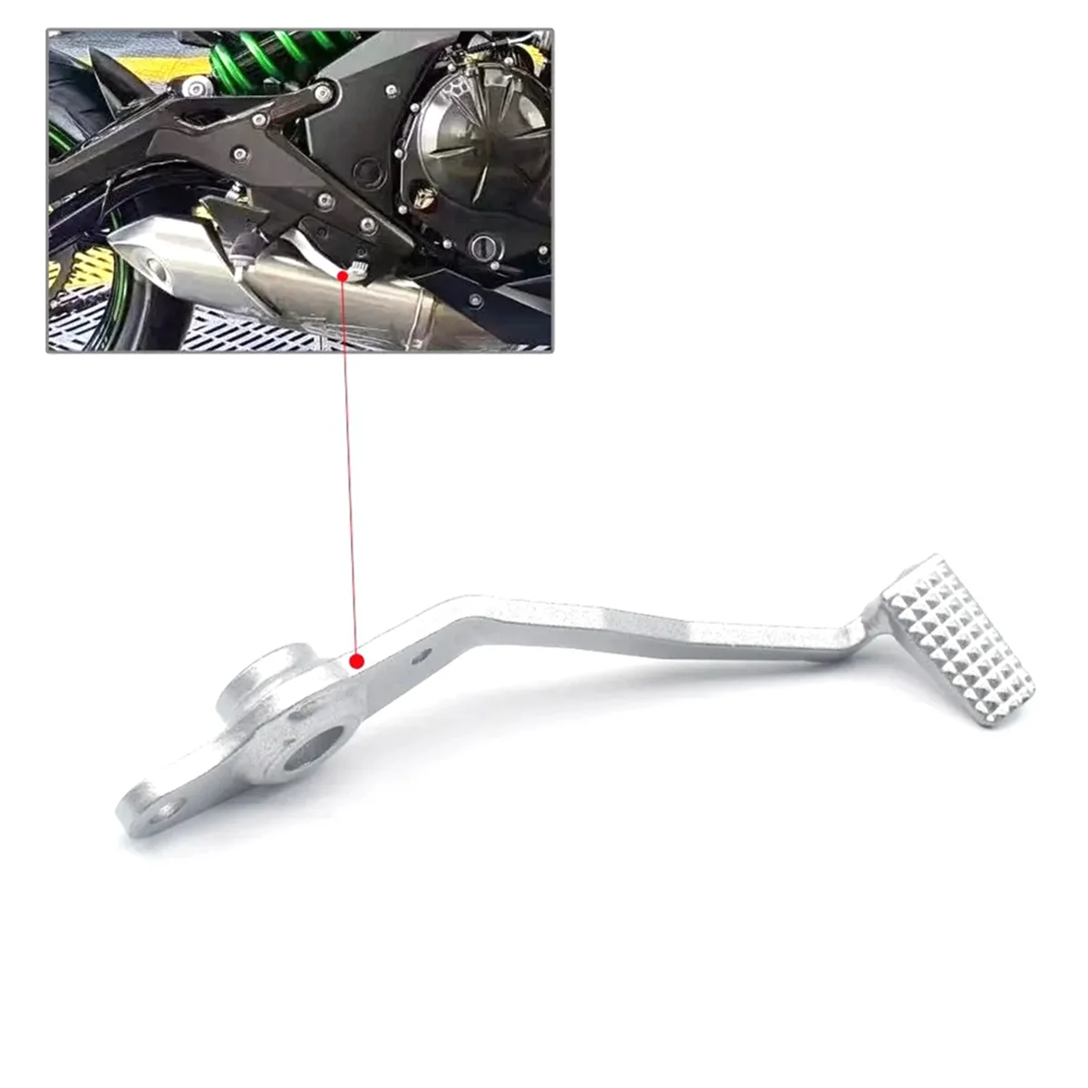Rear Brake Lever Brake Pedal Brake for Kawasaki Ninja650 EX650 ER6N ER650 2012-2016—L49A