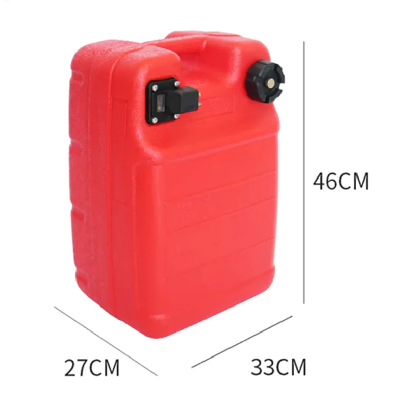 Portable Outboard Fuel Tank, 24L, Anti-static Corrosion-resistant, Outdoor Marine Boat