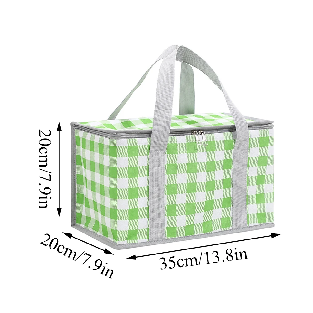 Portable Lunch Bag Foldable Insulation Picnic Food Thermal Bag Summer Ice Pack Drink Carrier Large Insulated Delivery Bags