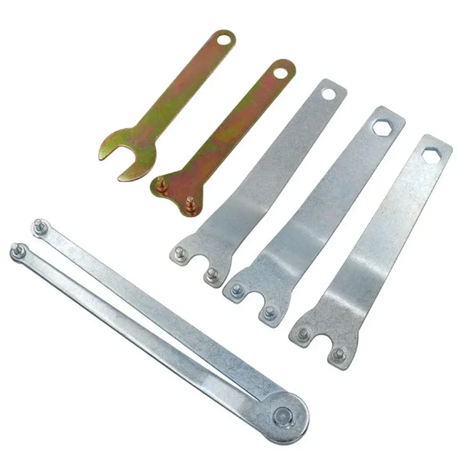 Angle Grinder Wrench Set – Thickened Metal 4-Spanner Plate With Ergonomic Handle, Universal Fit