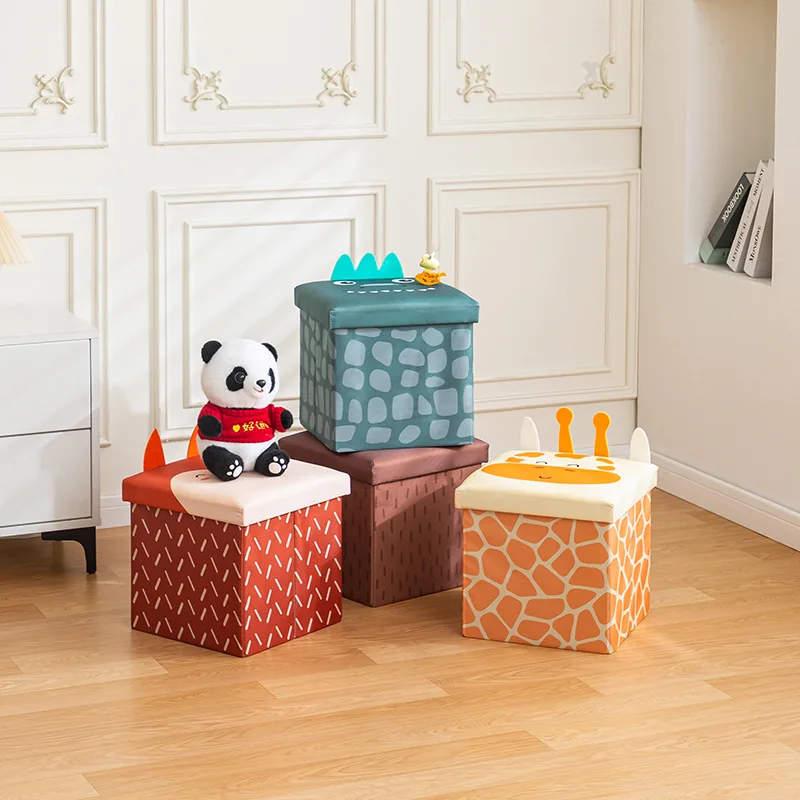 New Foldable Fabric Storage Box Household Organizer For Baby Clothes Kids Toys Fabric Collapsible Storage Container For Home Use