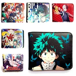 Cartoon Anime deku Midoriya Izuku Wallet Fashion PU Leather Purse Cosplay Short Wallets Gift