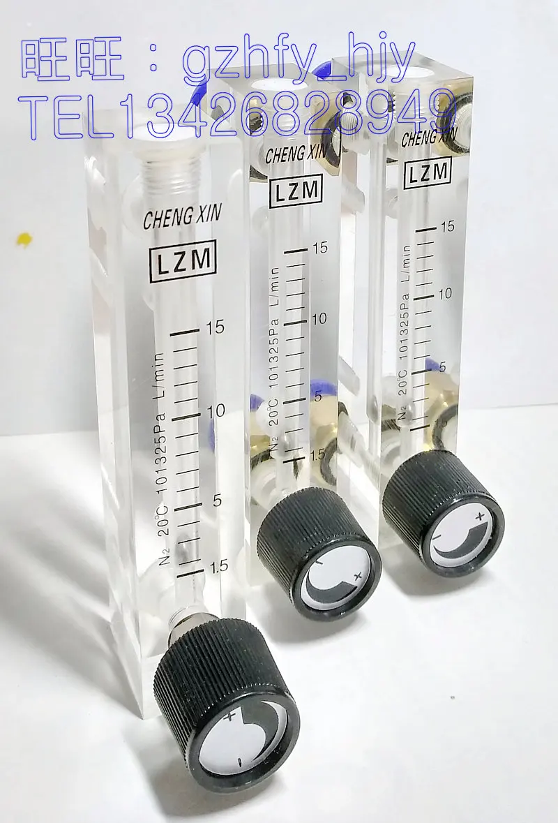 

LZM-6T N2 nitrogen panel small flowmeter 1.5-15L/min adjustable flowmeter fast plug 6MM