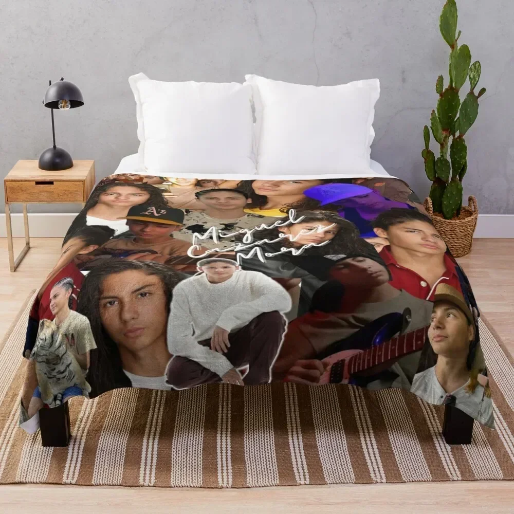 

Miguel Cazarez Mora Seamless Collage with Signature - 2 Throw Blanket cosplay anime Sofa Throw Furrys Blankets For Bed Blankets