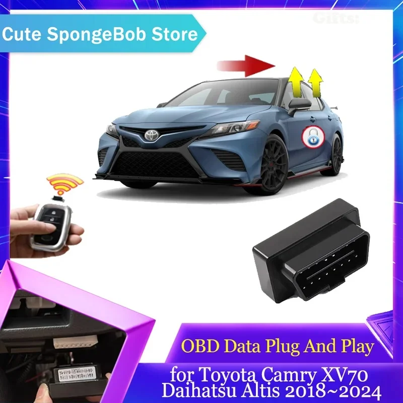 OBD Data Module For Toyota Camry XV70 Daihatsu Altis 2018-2024 Auto Window Lifting, Mirror Fold Unfold, Speed Lock Door Unlock