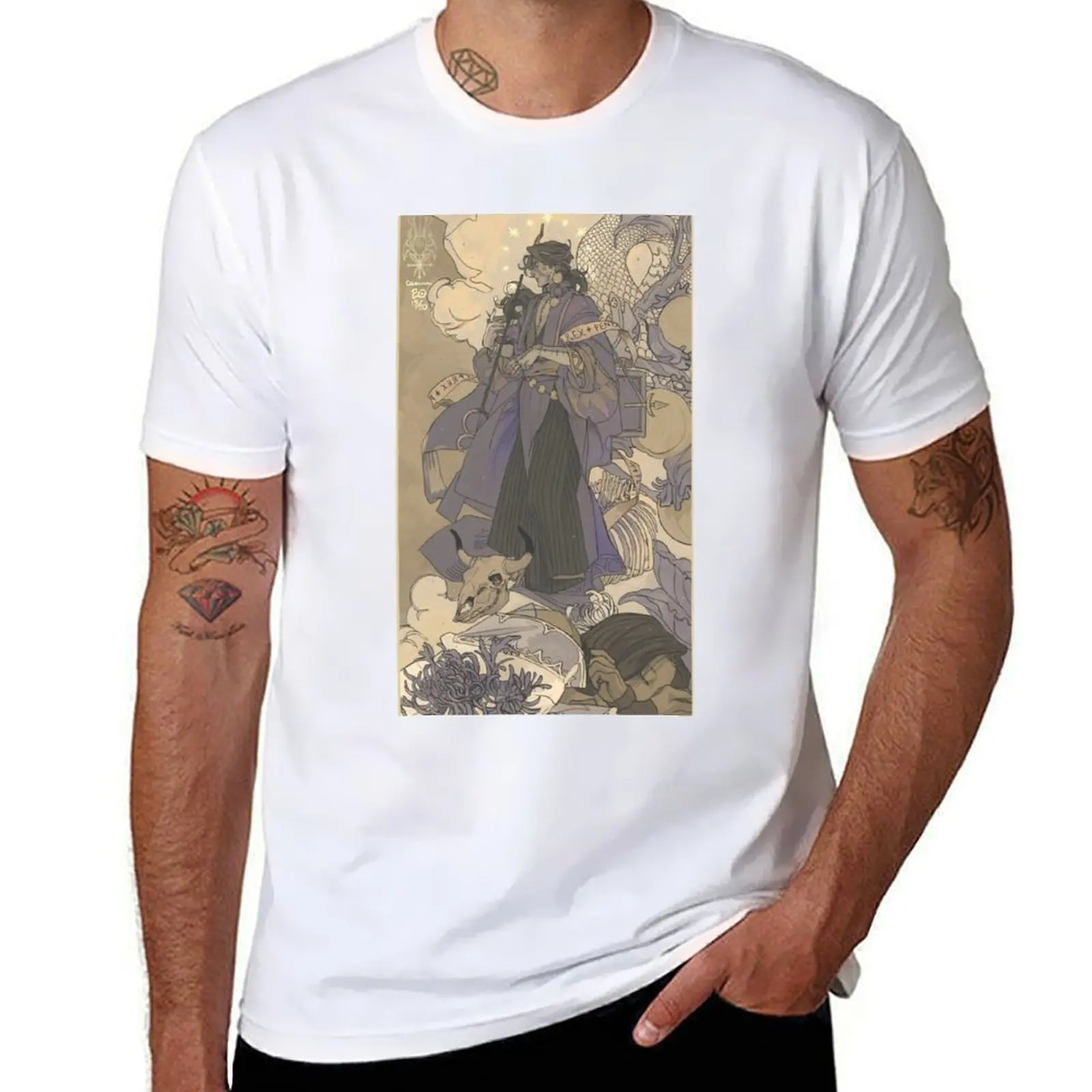 

King of Pentacles T-Shirt man t shirt graphic t shirt for man 100 percent cotton T-Shirt