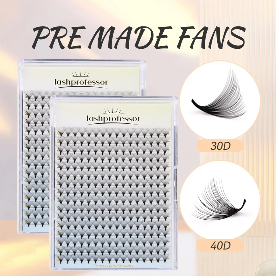 

Lashprofessor 3D-40D Premade Volume Fans cashmere Natural Eyelash Extension Individual Lashes Mink False Eyelashes Makeup Cilios