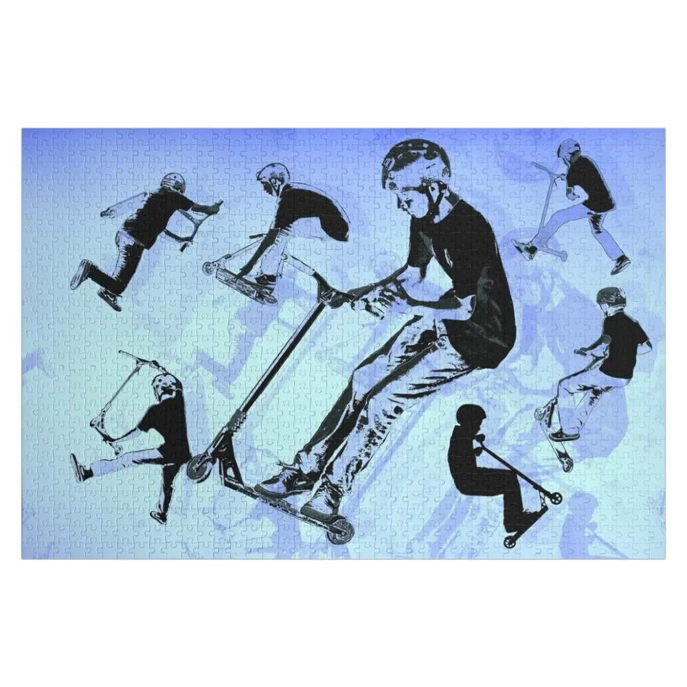 It's All About The Scooter! - Scooter Tricks Jigsaw Puzzle Personalized Photo Gift Personalised Name Picture Puzzle