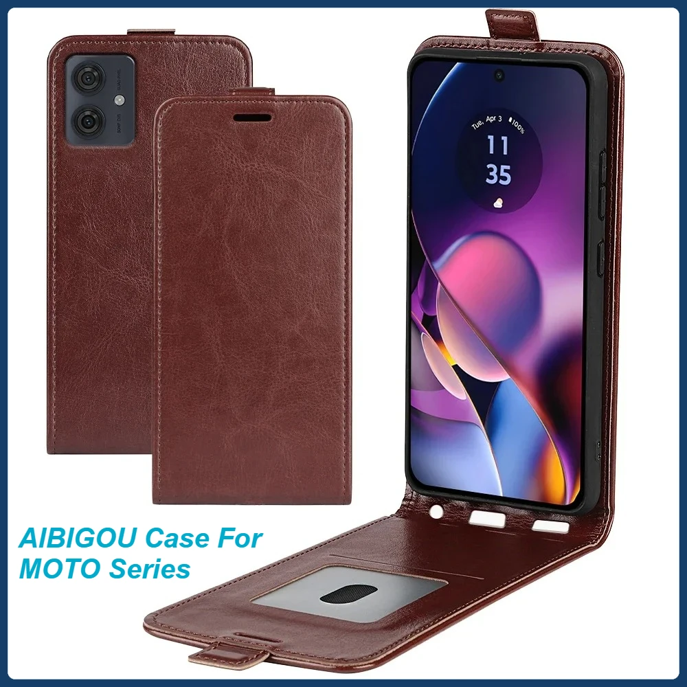 MOTO G54 G84 G56 G86 G66Y G66J Funda de cuero Vertical con tapa de lujo Retro libro de piel cubierta completa para MOTOROLA MOTO G84 G54 bolsas de teléfono