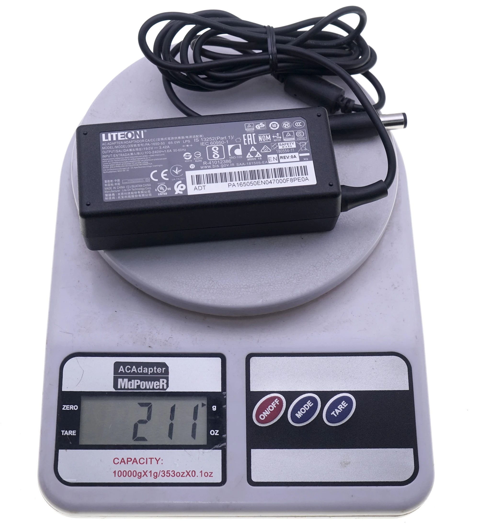 Genuine Liteon PA-1650-50 65W 19V 3.42A 7.4*5.0mm AC Adapter Charger Power Supply HKA06519034-6J