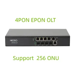 4pon Mini EPON OLT, внутренняя мощность, телефон, сеть SNMP CLI HA7004T, совместимый с HUAWEI ZTE FIBER HOME EPON XPON ONU