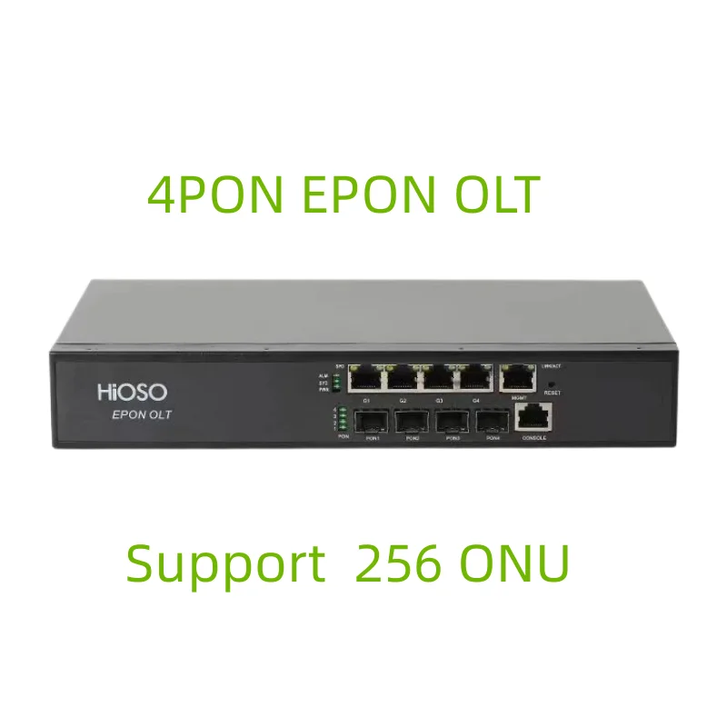 4pon Mini EPON OLT Inside Power AC100-240V WEB SNMP CLI HA7004T COMPATIBLE HUAWEI ZTE FIBER HOME EPON XPON ONU