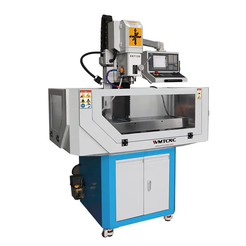 WMTCNC Vertical Mini CNC Milg Hine XK7120 Single Spindle R8 Taper New With Fanuc Siemens GSK Control Systems