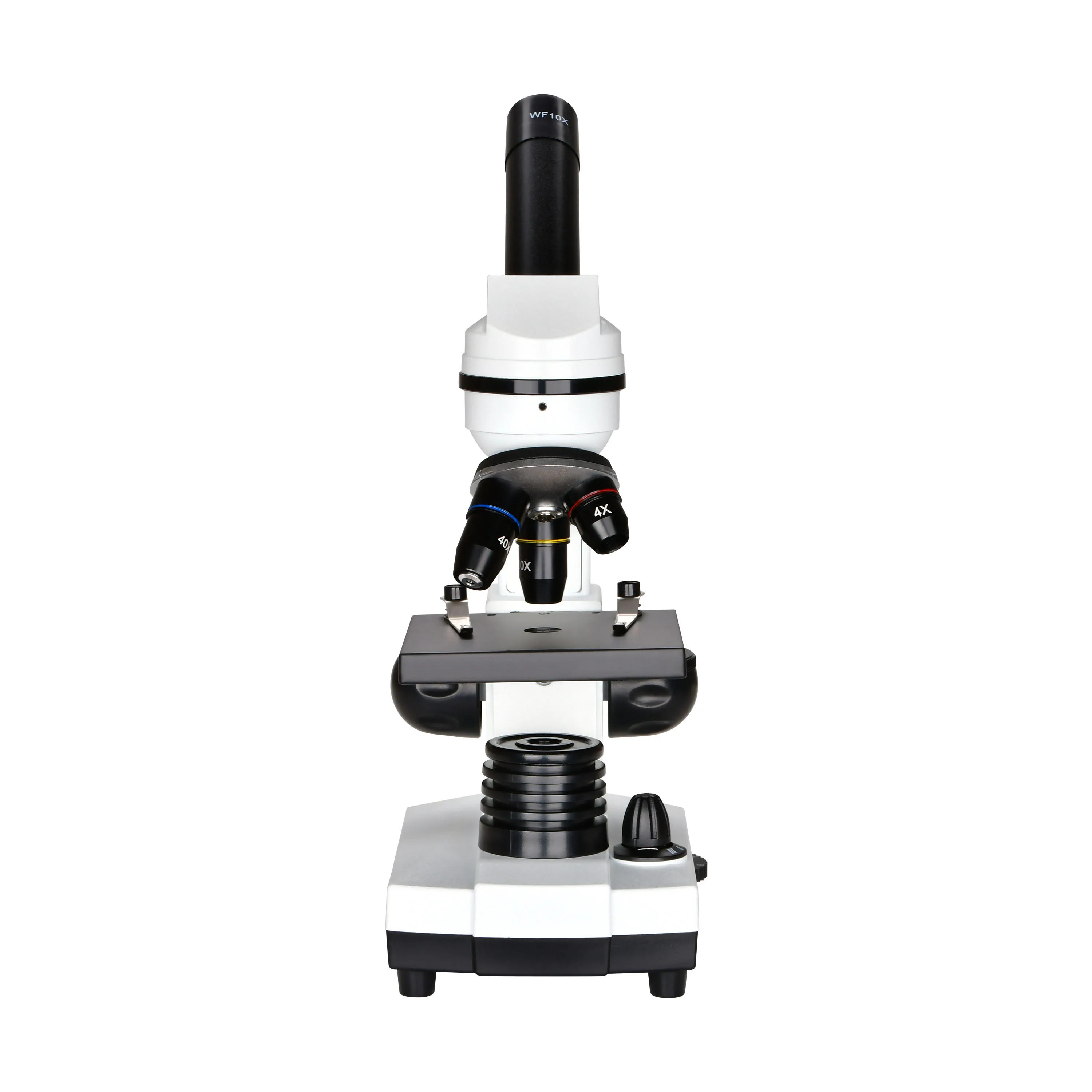 40X-400X Student Monocular Microscope Educational Microscope Instrument Plastic Body(B3.308M)