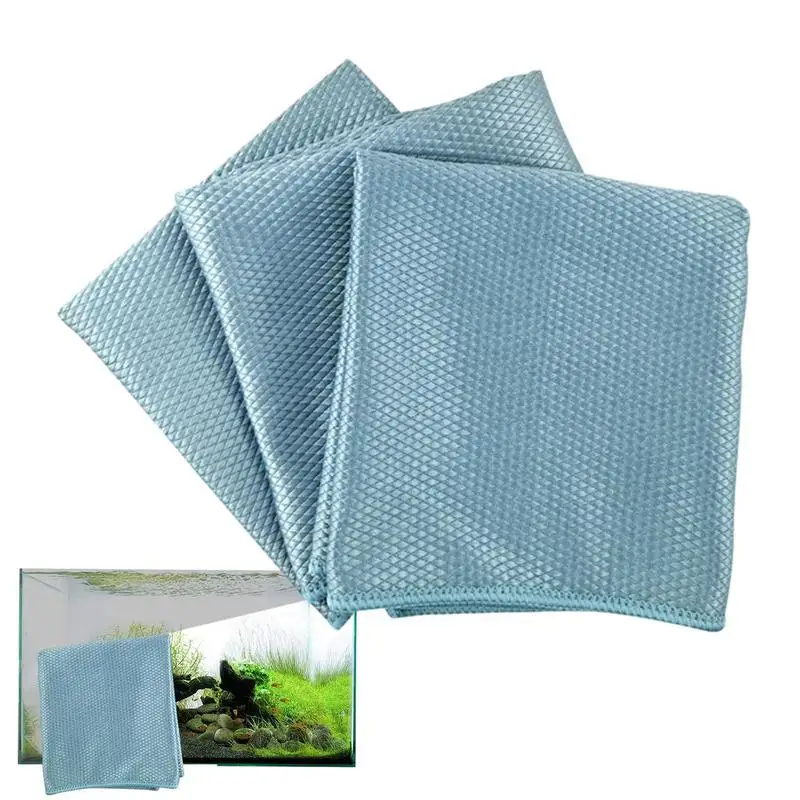 

Quick Dry Aquarium Fish Tank Cleaning Cloth Towel Super Fiber Cleaning Tool Towel Strong Absorbent Scrubbing Glass Towel