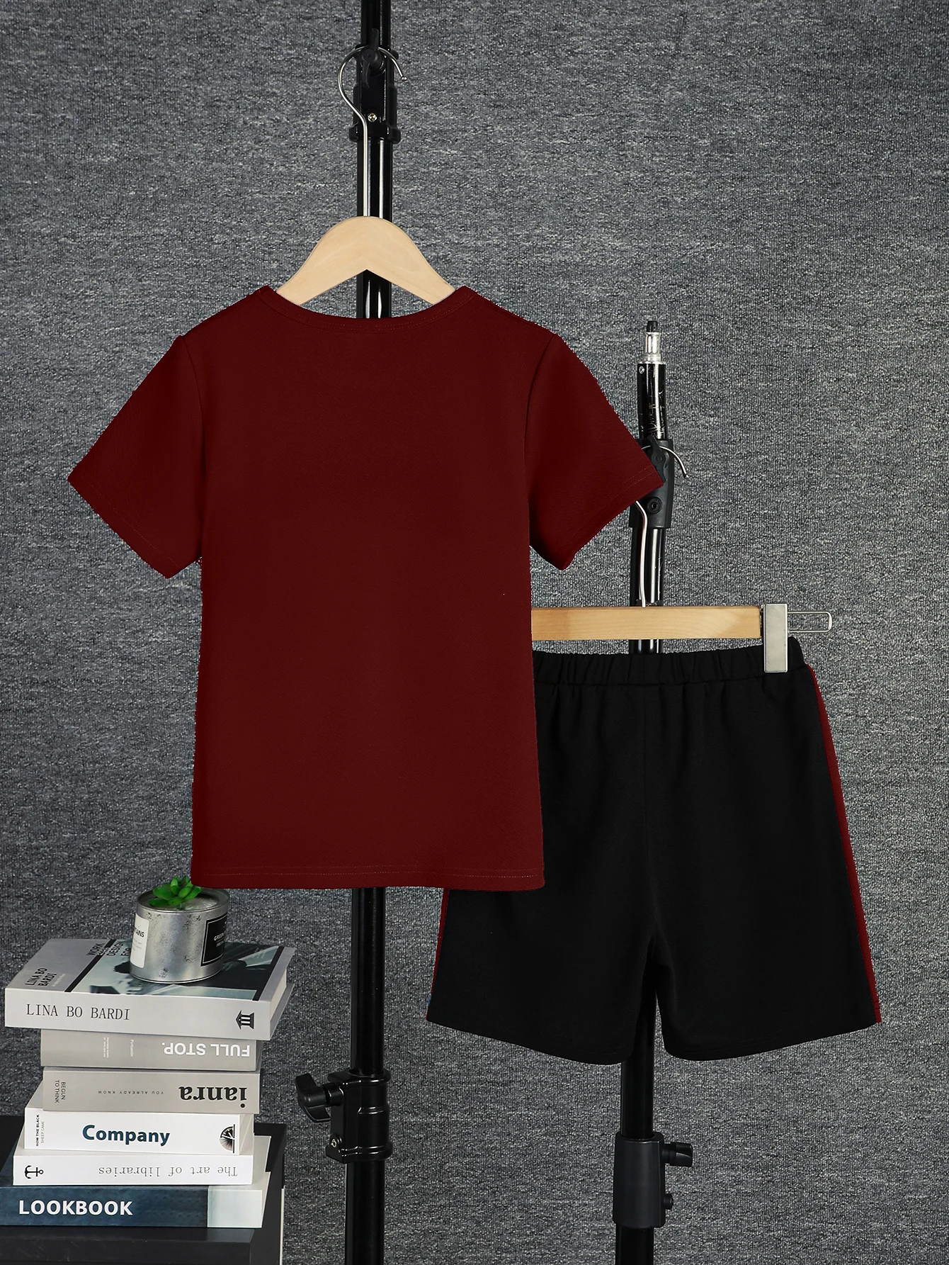 2-teiliges Set für Jungen, lässiges Outfit, Farbblock-Kurzarm-T-Shirt und Shorts, bequeme Sommer-Kinderkleidung, 8 Farben für Alter 7–15 Jahre – Detail 2