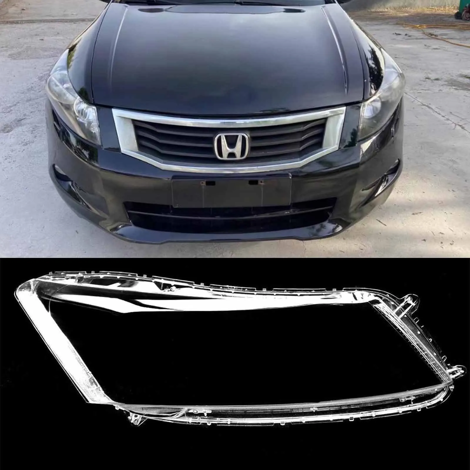 

For Honda Accord 8Th Generation 2008-2013 Car Headlamp Cover Transparent Lampshade Front Headlight Lens Shell Cover