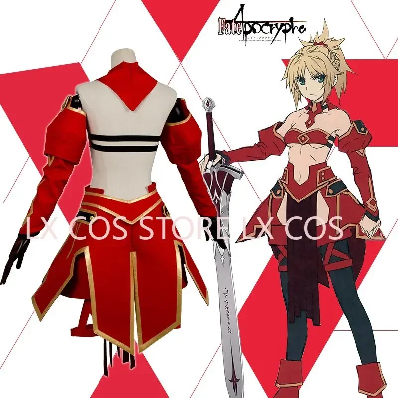 Disfraz de Astolfo de Fate Grand Order, disfraz de Fate Apocrypha Saber of Red Mordred, disfraz de Cosplay para mujer, conjunto completo