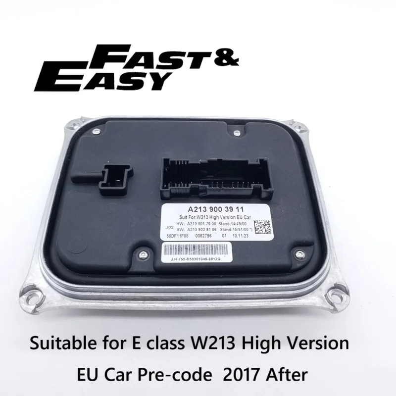 Послепродажный новый A2139003911 A213 900 39 11 светодиодный модуль драйвера фар балласт с предварительным кодом ECU для Mercedes-Benz E класса W213 2017-