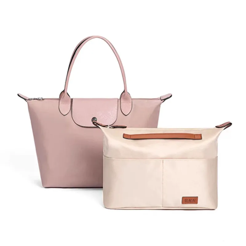 

Nylon Insert Organizer Bag For Longchamp Handbags Felt Insert Bag Makeup Handbag Organizer Portable Bags Storage