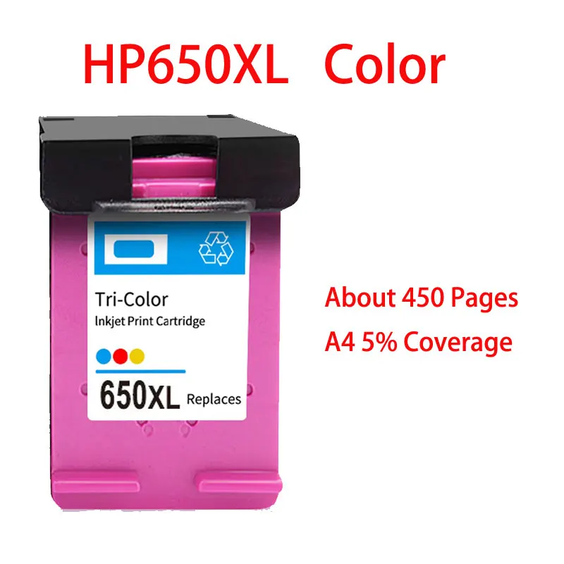 Compatible Refillable Ink Cartridge For HP650 650XL ​Deskjet 4510 4515 4516 4645 1014 1015 1016 1515  Printer