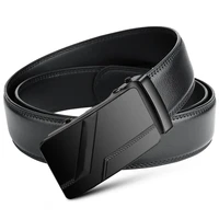 Men's High-Quality Belt 110cm 120cm 130cm Luxury Belt, Black Men's Automatic Buckle Jeans Men's Belt Suit Belt 3