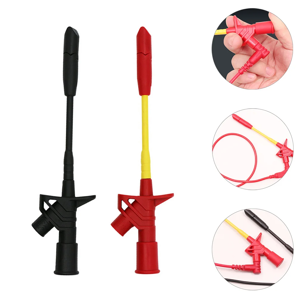 Testeur de Circuit, Clip de perçage d'isolation, sondes de Test multimètre, outil de Diagnostic automobile, accessoires de plomb de Test 2 pièces