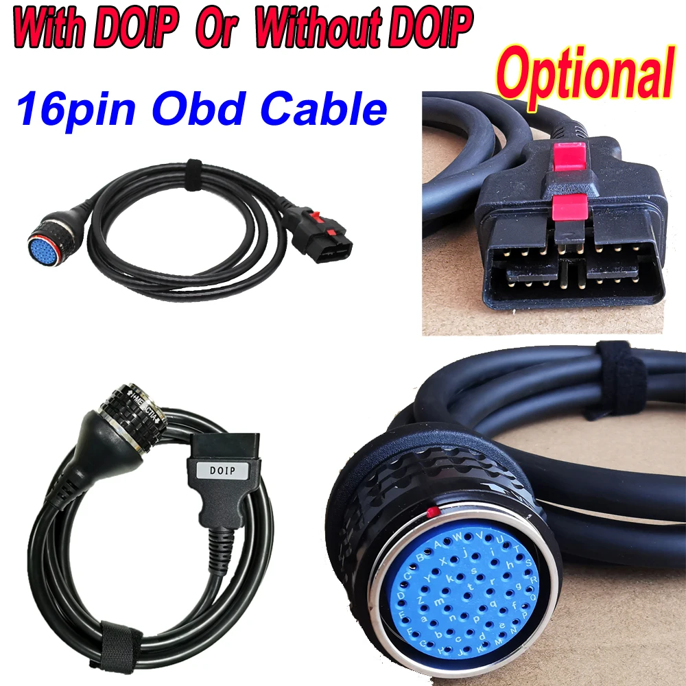 Optional DOIP SD Connect Compact4 OBD2 16PIN cable/ 38PIN/ Main C4 OBD Lan Cable For MB Star C4 C5 Auto Diagnostic tool