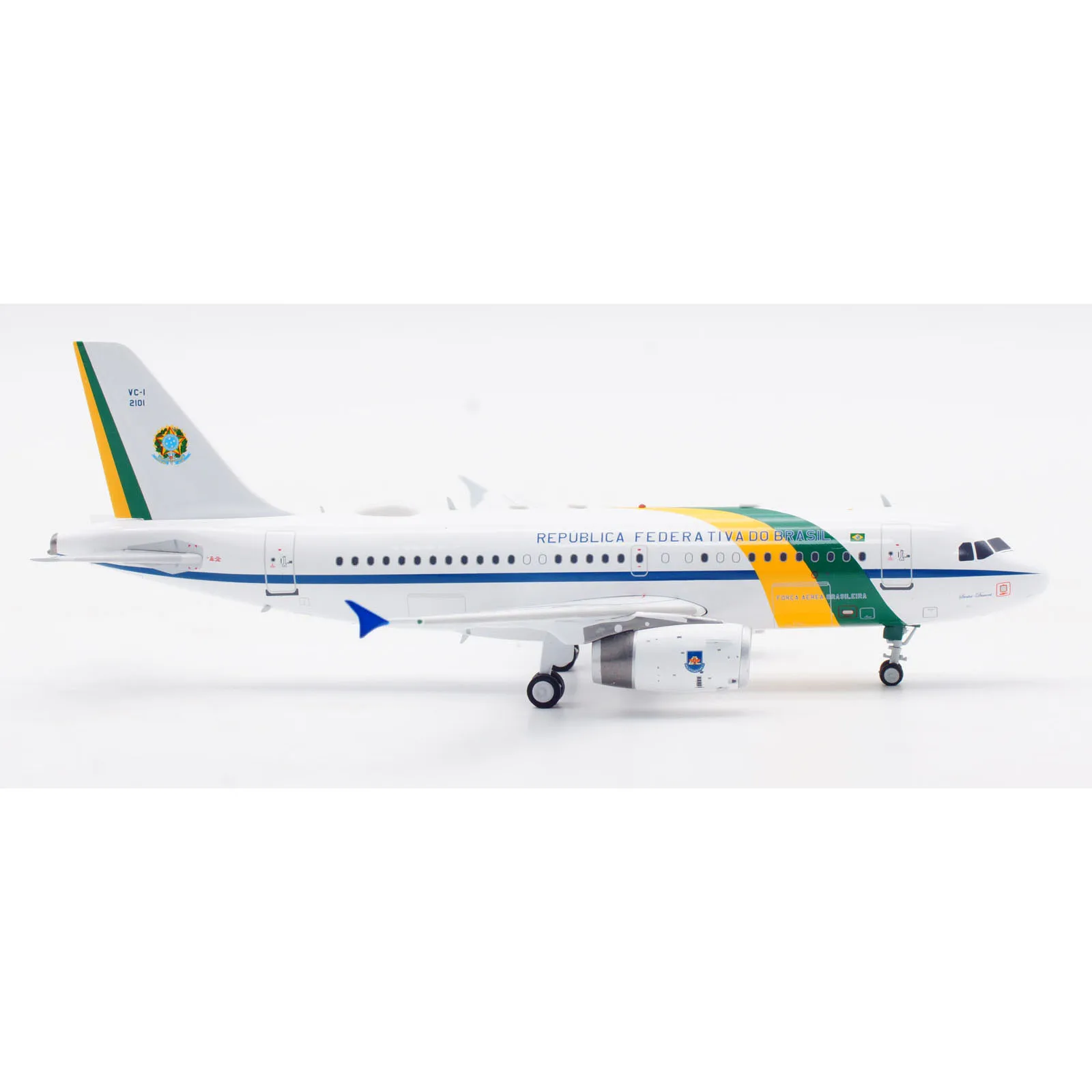 IF319BRZAF Alloy Collectible Plane Gift INFLIGHT 1:200 Brazil Air Force Airbus A319 VC-1A Diecast Aircraft Jet Model FAB2101