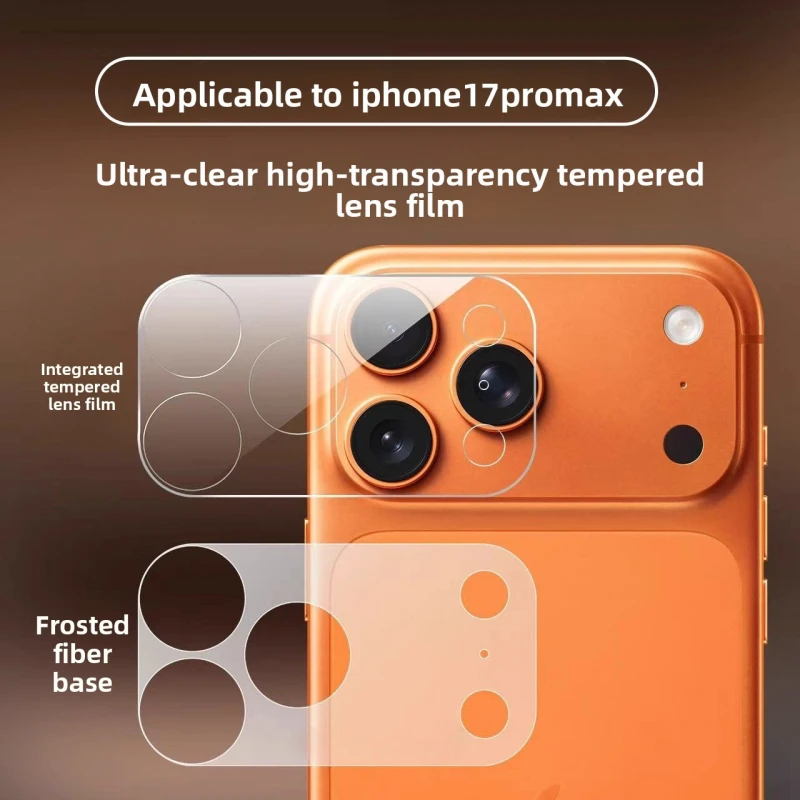 Suitable for iPhone 17 Pro transparent base lens film, Apple 17 Promax frosted PET all inclusive film