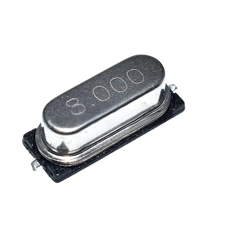 10 Uds SMD oscilador de cristal pasivo 49SMD HC-49S SMD 8MHz 8M oscilador de cristal 8,000MHz