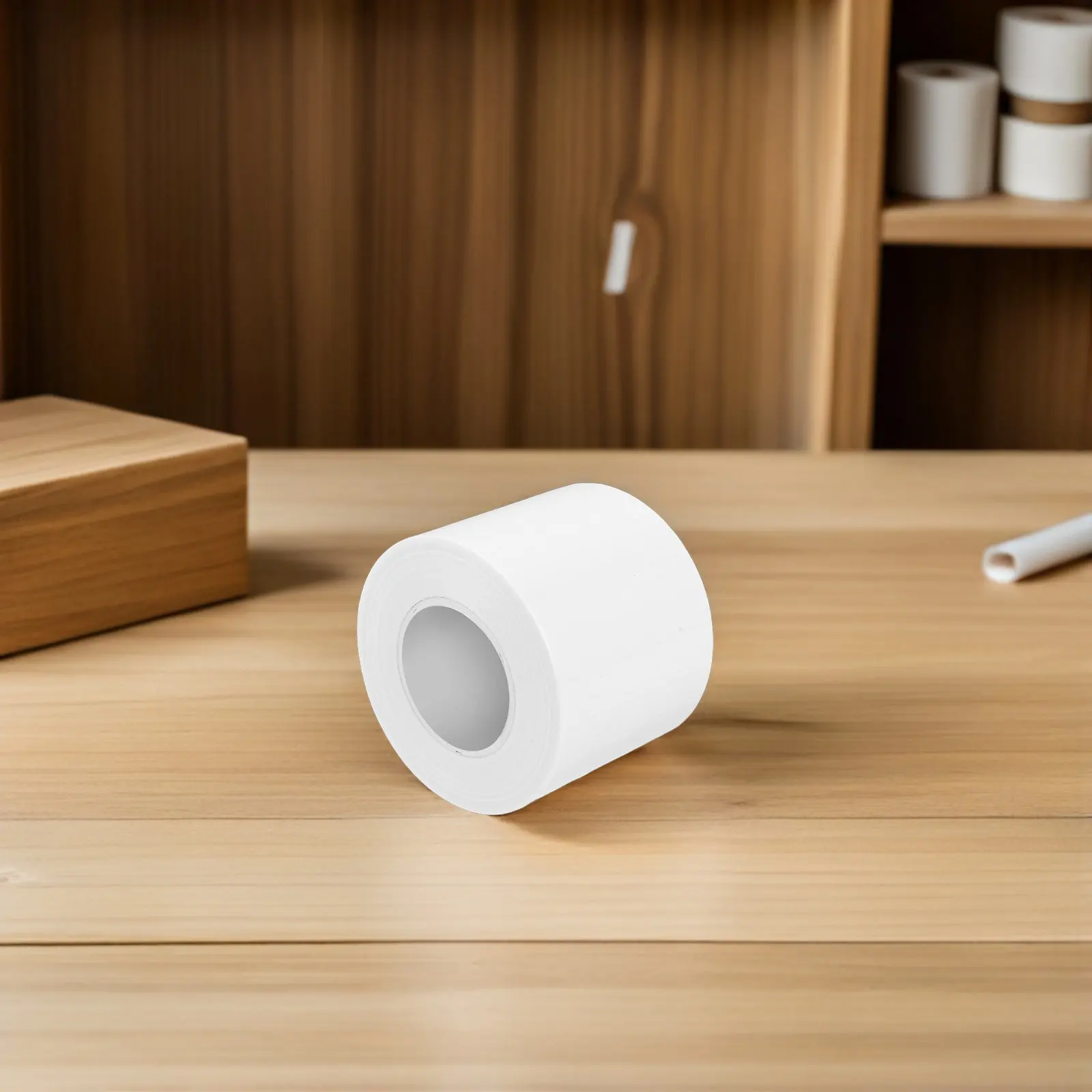 1 Roll Self-Adhesive Waterproof Edge Banding Strip Flexible Wood Trim Tape for Furniture Cabinet Countertop Shelf Protection