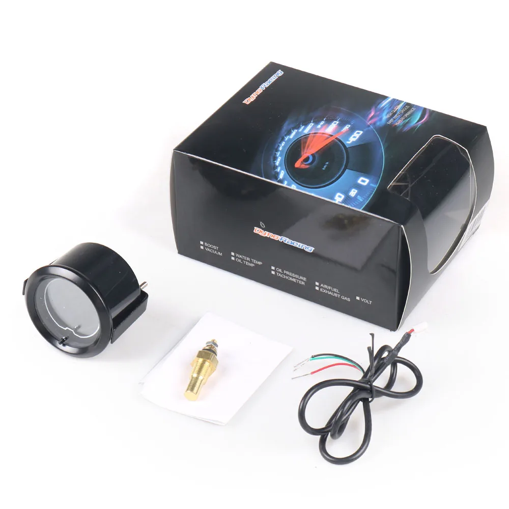 

С датчиком цифровой дисплей автомобильный измерительный прибор Auto7 цветной светодиодный датчик температуры воды для дыма и лица измеритель температуры воды