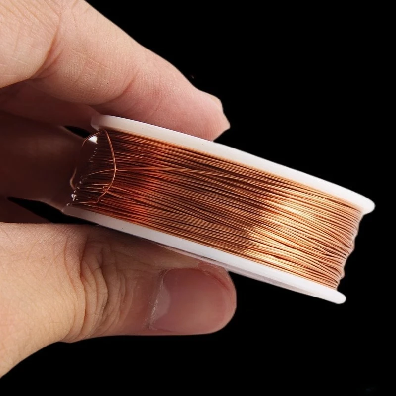 T2 Pure Red Copper Bare Wire, High Conductivity Copper Wire 0.5/1/2/3/4/5mm