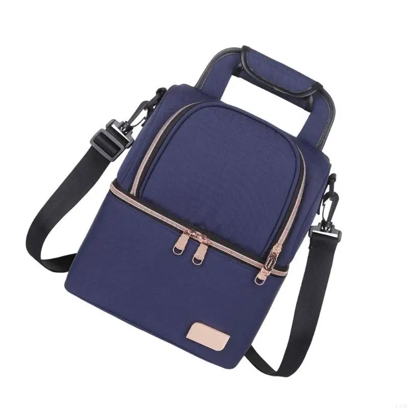 

F19F Bottle Coolers Backpack Breastmilk Bottle Coolers Bag Splashproof Shoulder Bag