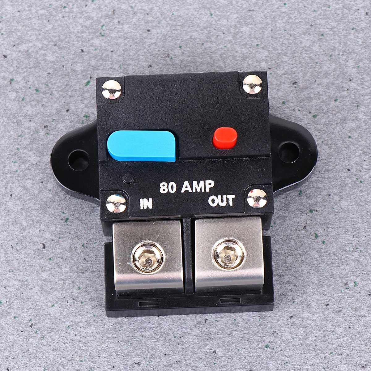 

80A Car Resettable Circuit Breaker Black Self-Recovery Fuse Manual Reset Protection For Auto Dc Systems High Current Automotive