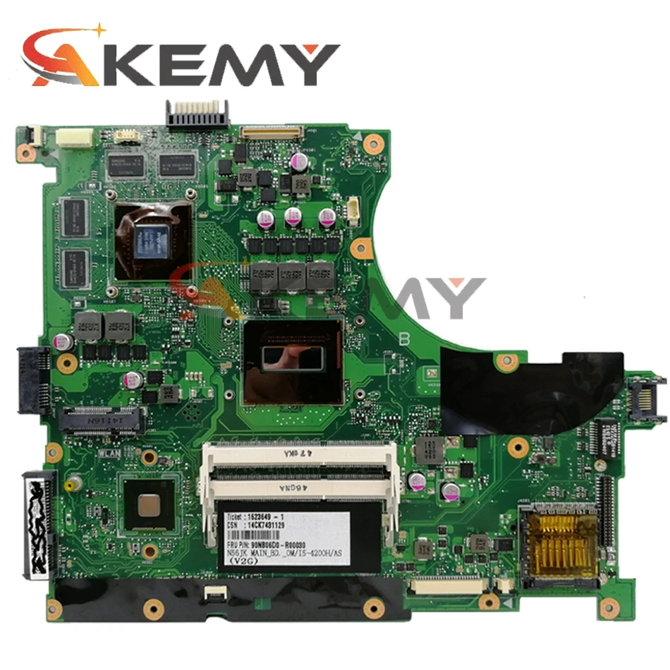 Für ASUS N56JN N56J G56J G56JK Laptop Motherboard N56JK i5 i7 100% Test N56JR N56JZ N56VJ N56JKR N550JK N76JK N56JM Mainboard