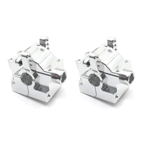 2 Set Metal Gearbox Case Differential Housing EA1049 for JLB Racing CHEETAH 11101 21101 J3 1/10 RC Car Upgrades Parts,3