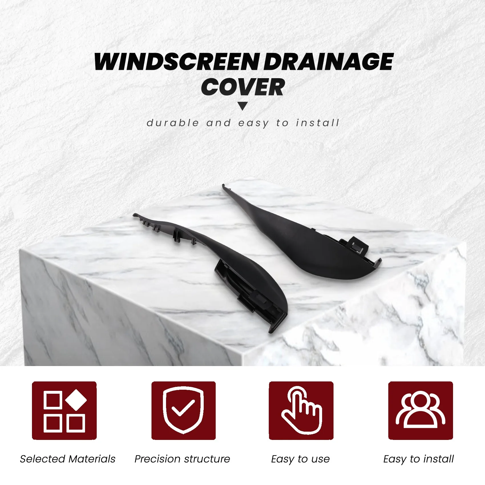 31218596 31218597   Voorkuippaneelafdekking Voorruitafvoerafdekking voor S80 (2007) V70 (2008) S80L