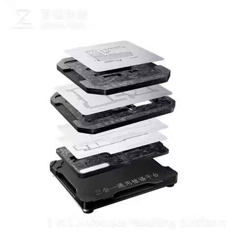 MEGA IDEA Middle Layer Board Plant Tin Platform BGA Reballing Stencil Kit for IPhone 11 12 13 14 15 16 17 PRO X XR XS MAX Repair