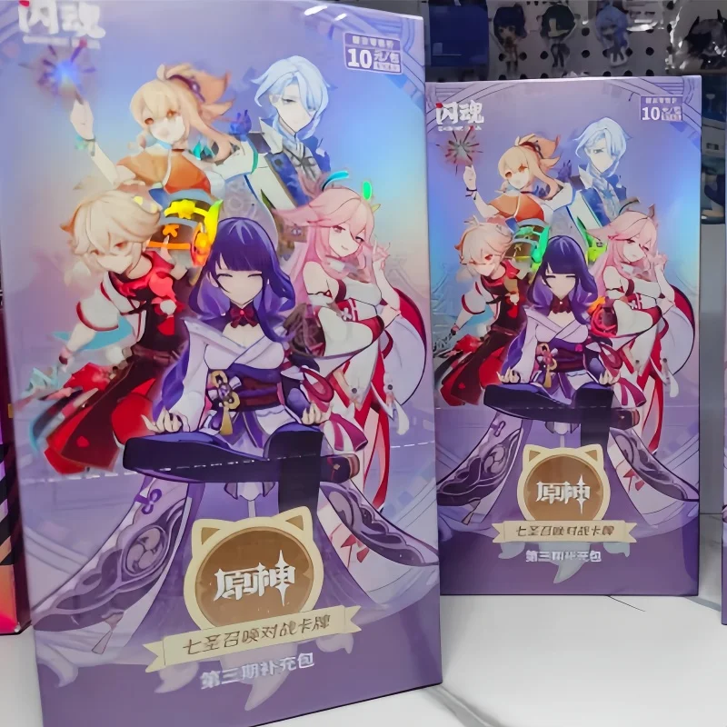 

Original Genshin Impact Genius Invokation Tcg Battle Card Phase Iii Battle Board Game Collcetion Card Surprise Gift Trendy Cards