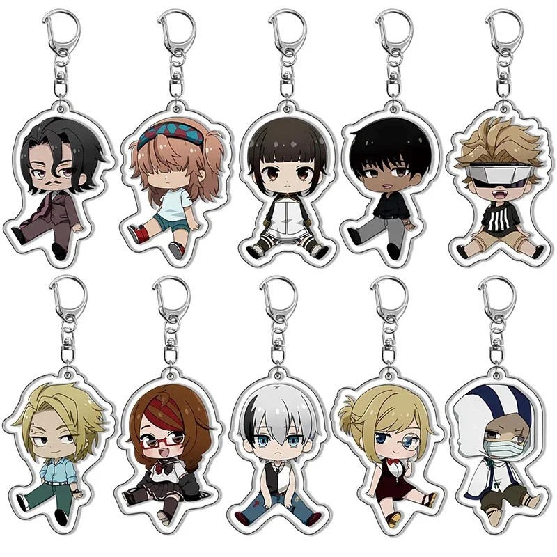 

Anime Dead Mount Death Play DMDP Keychain Cartoon Figure Shinomiya Polka Sakimiya Misaki Keyring Bag Accessories Jewelry Gift